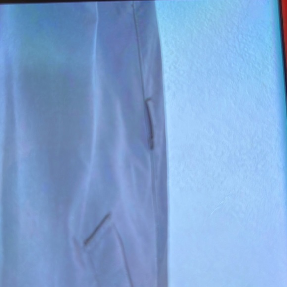 BRYANT PARK 18 VINTAGE GREY LONG TRENCH COAT 2 BUTTON COLLAR/CUFF SIDE POCKET. - Picture 4 of 6